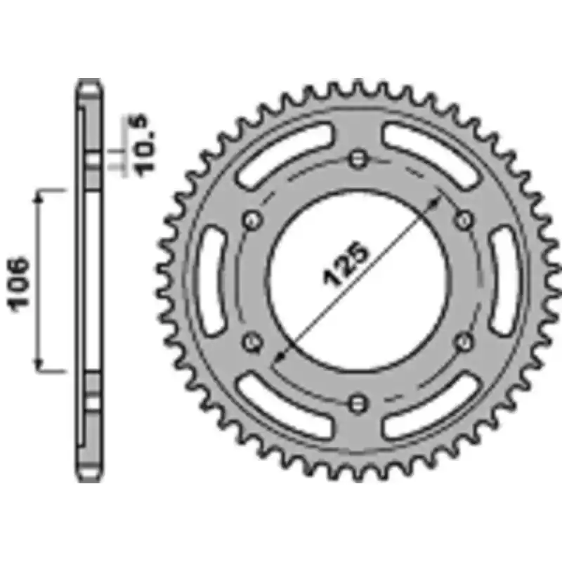 Couronne PBR Racing aluminium Ultra-Light anodisé dur 4530 - 520 Bon Marché