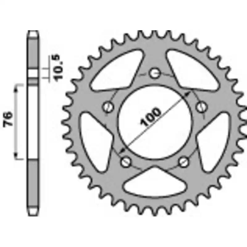 Bon Marché Couronne PBR Racing aluminium Ultra-Light anodisé dur 1031 – 520