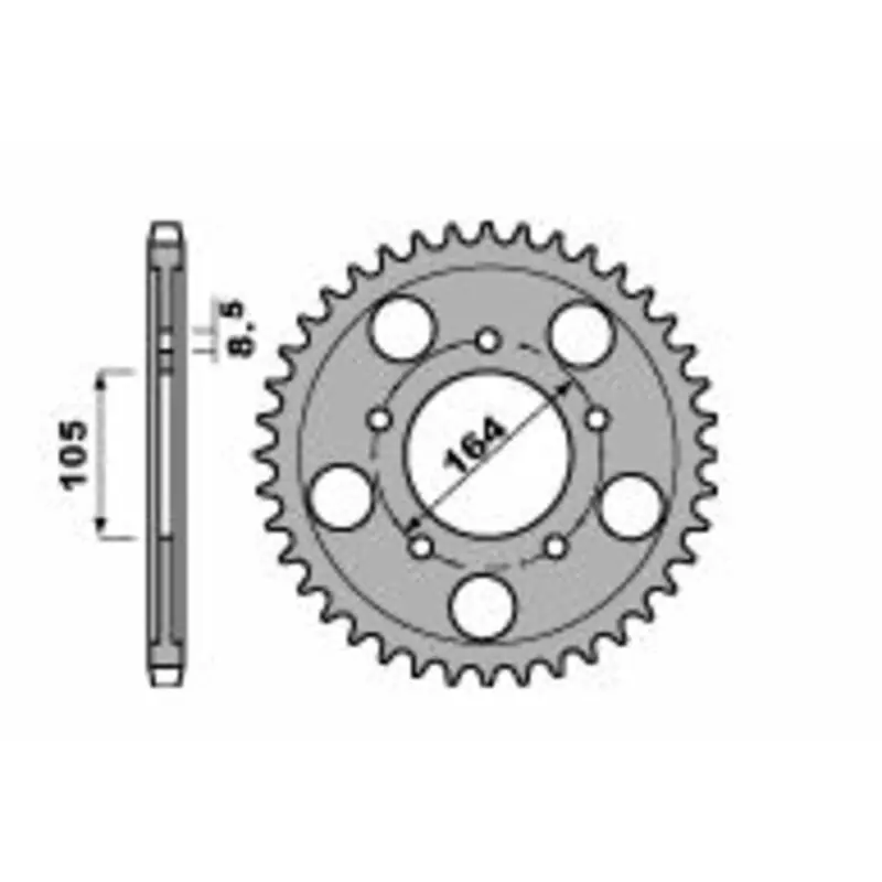 Commander Vite Couronne PBR acier standard 4557 - 525
