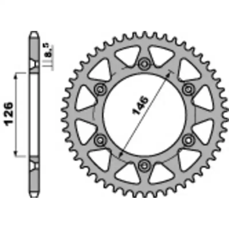 Couronne PBR acier standard 808 - 520 Top Vente