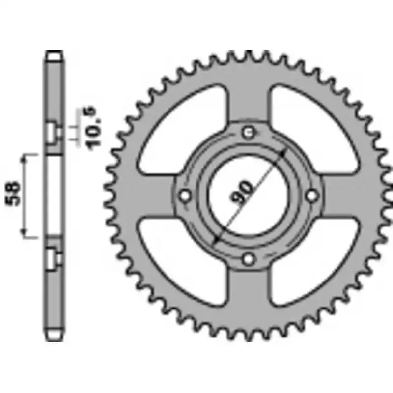 Couronne PBR acier standard 279 - 520 Populaire
