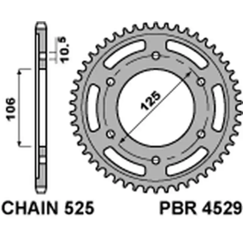 Dernier Modèle Couronne PBR aluminium Ultra-Light 4529 - 525