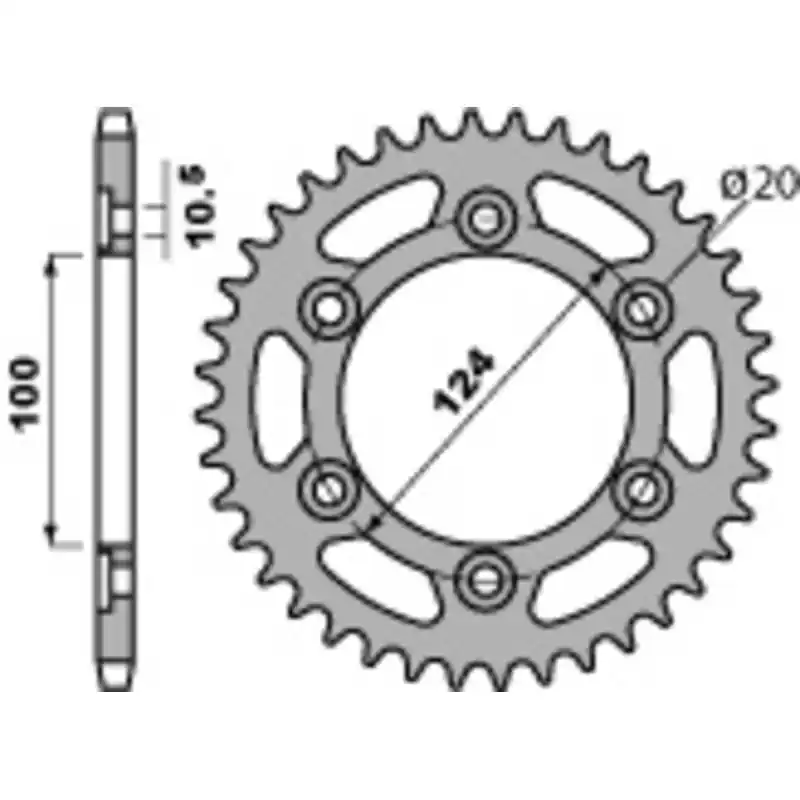 Couronne PBR acier standard 1027 – 520 Paiement Sécurisé