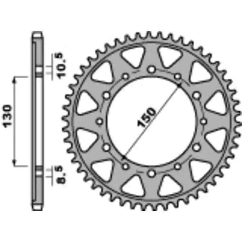 Couronne PBR acier standard 860 - 530 Promotion