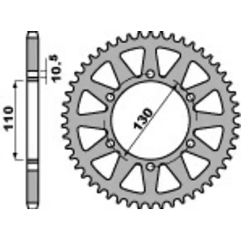 Paiement Sécurisé Couronne PBR Racing aluminium Ultra-Light anodisé dur 504 – 520