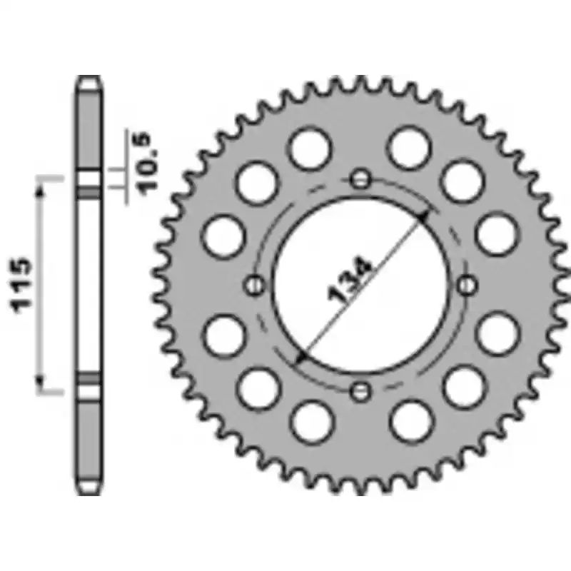 Couronne PBR acier standard 711 – 530 Satisfait Ou Remboursé