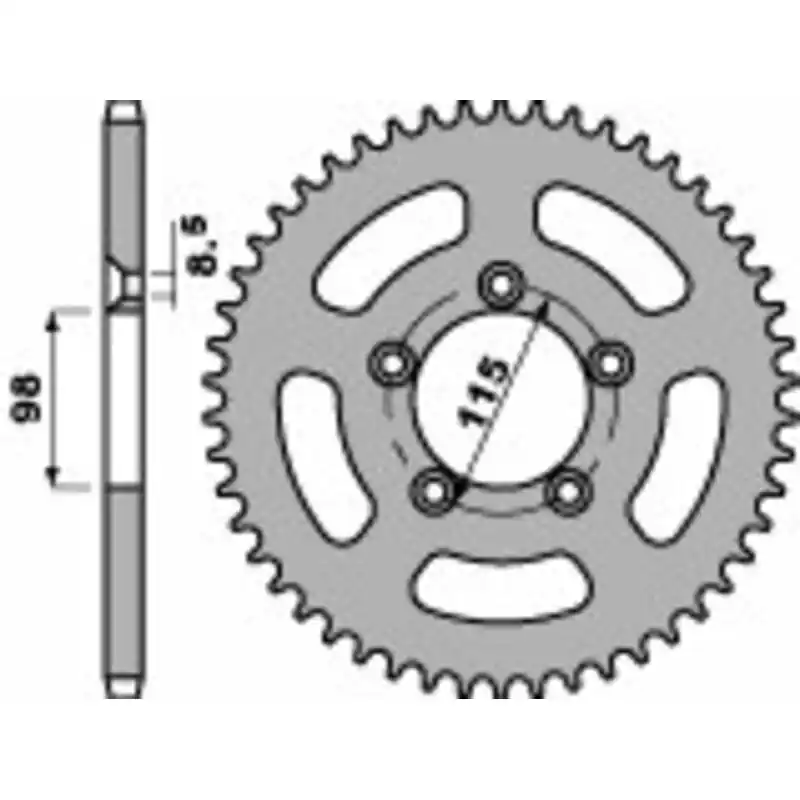 Couronne PBR acier standard 4552 - 420 Remise