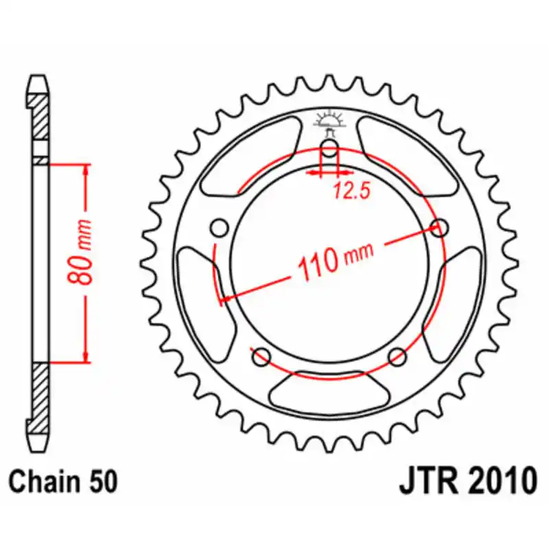Nouvel Arrivage Couronne JT SPROCKETS acier standard 2010 – 530