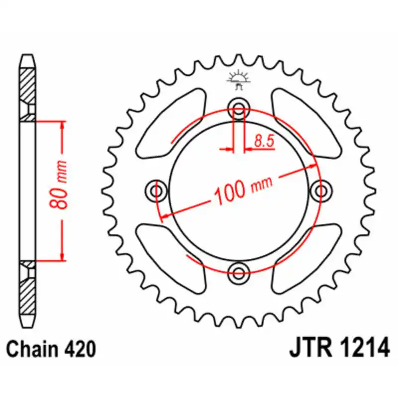 Offre Exclusive Couronne JT SPROCKETS acier standard 1214 - 420