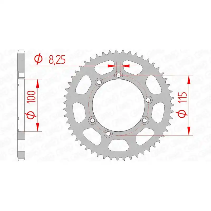 Couronne AFAM acier standard 92115 - 420 Quantité Limitée