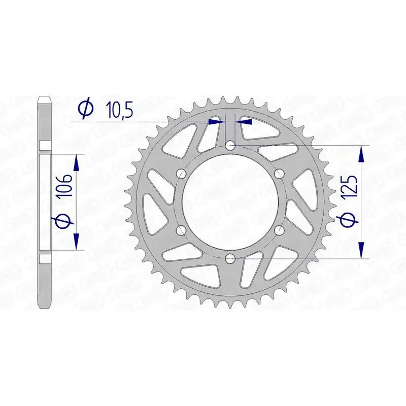 Top Vente Couronne AFAM aluminium 87606 - 520