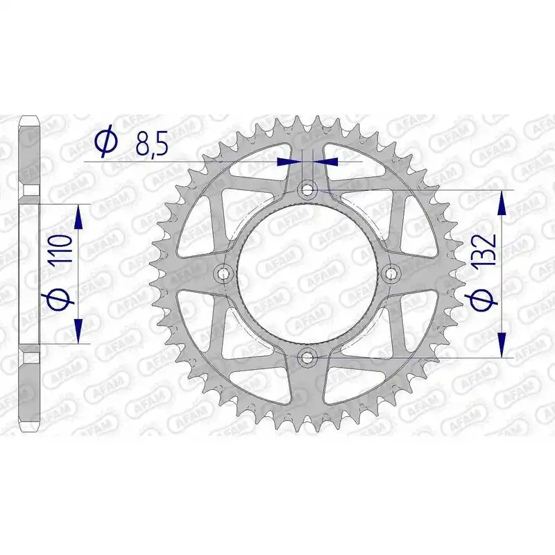 Achat Immédiat Couronne AFAM aluminium Ultra-Light anti-boue 72306 – 520