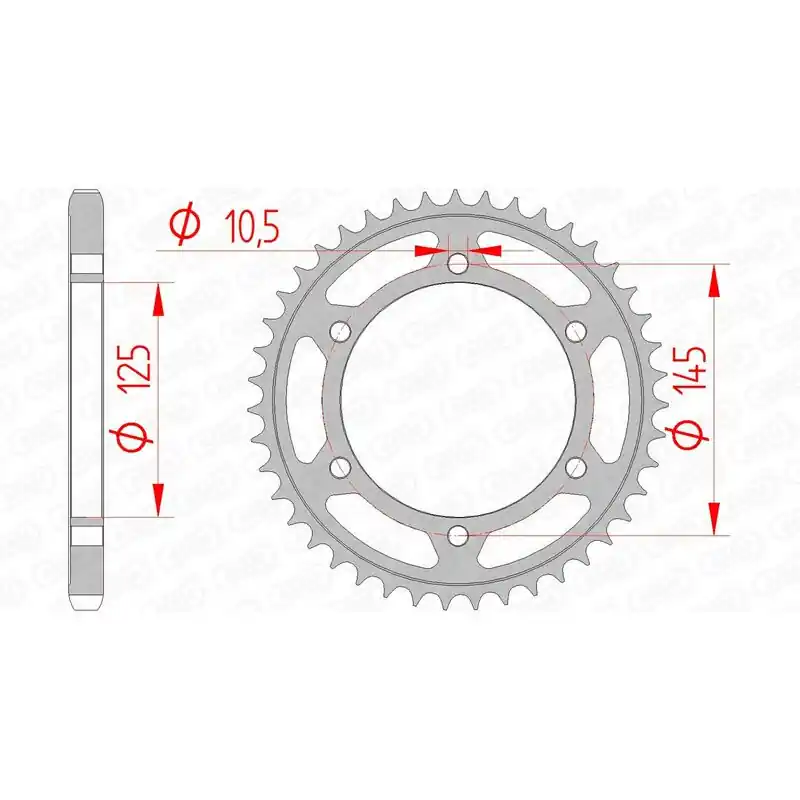 Seulement Aujourd'hui Couronne AFAM acier standard 12603 - 525