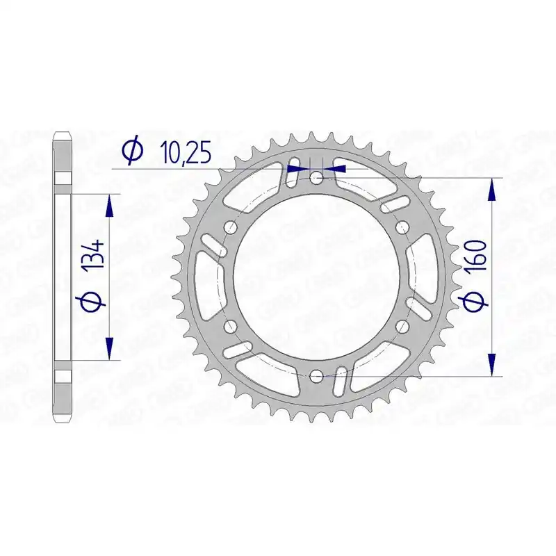 Couronne AFAM aluminium Ultra-Light 11618 - 520 Prix Bas