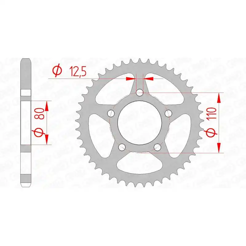 Top Vente Couronne AFAM acier standard 10608 – 525