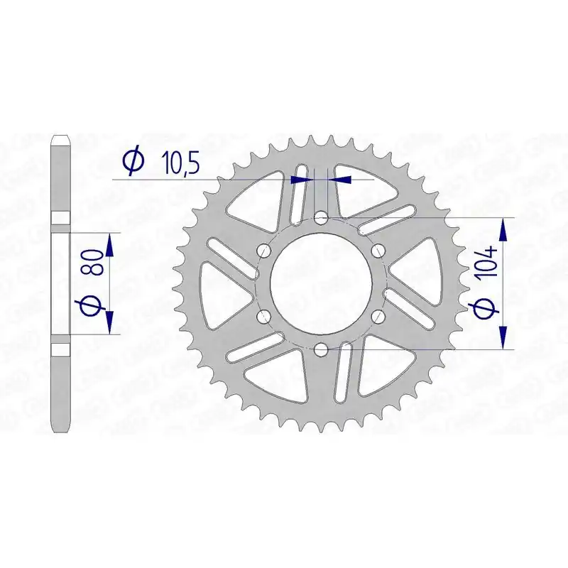 Top Vente Couronne AFAM aluminium 17606520