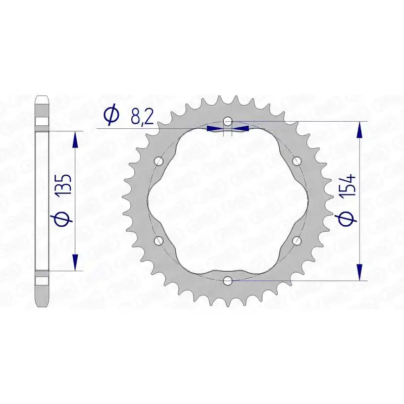Achetez Aujourd'hui Couronne AFAM aluminium 51804 - 520