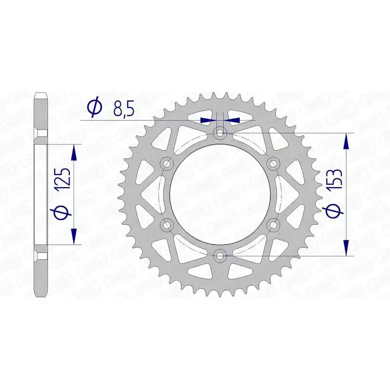 Dernière Chance Couronne AFAM aluminium Ultra-Light 11212 - 520
