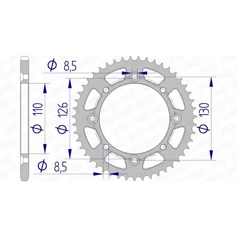 Populaire Couronne AFAM aluminium 17107420
