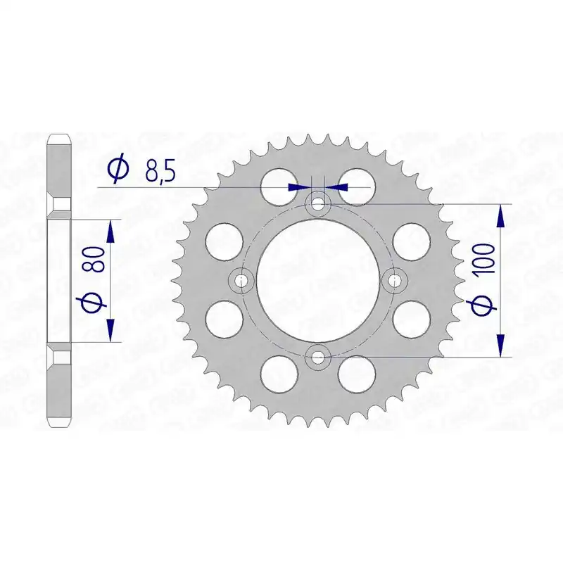 Couronne AFAM aluminium Ultra-Light 11110 - 428 Vente Directe