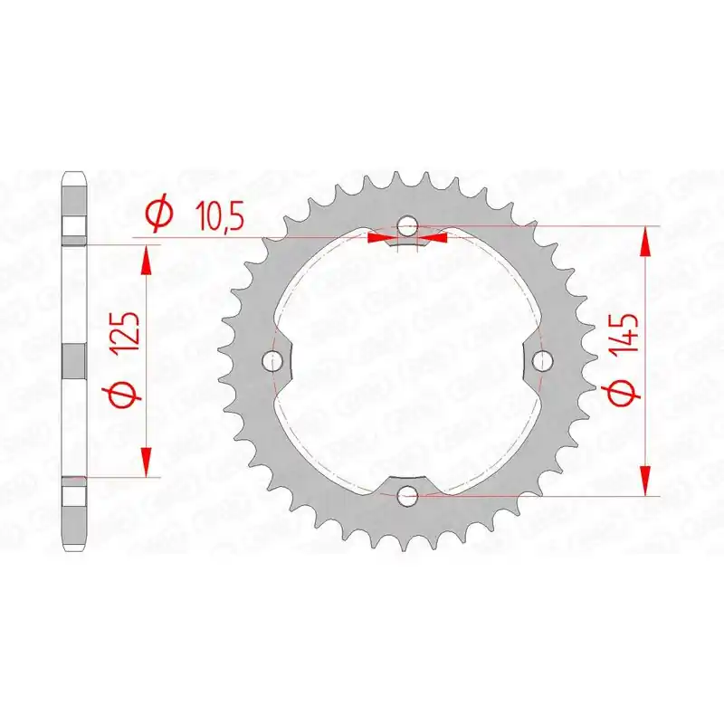 Commander Vite Couronne AFAM acier standard 12407 - 520