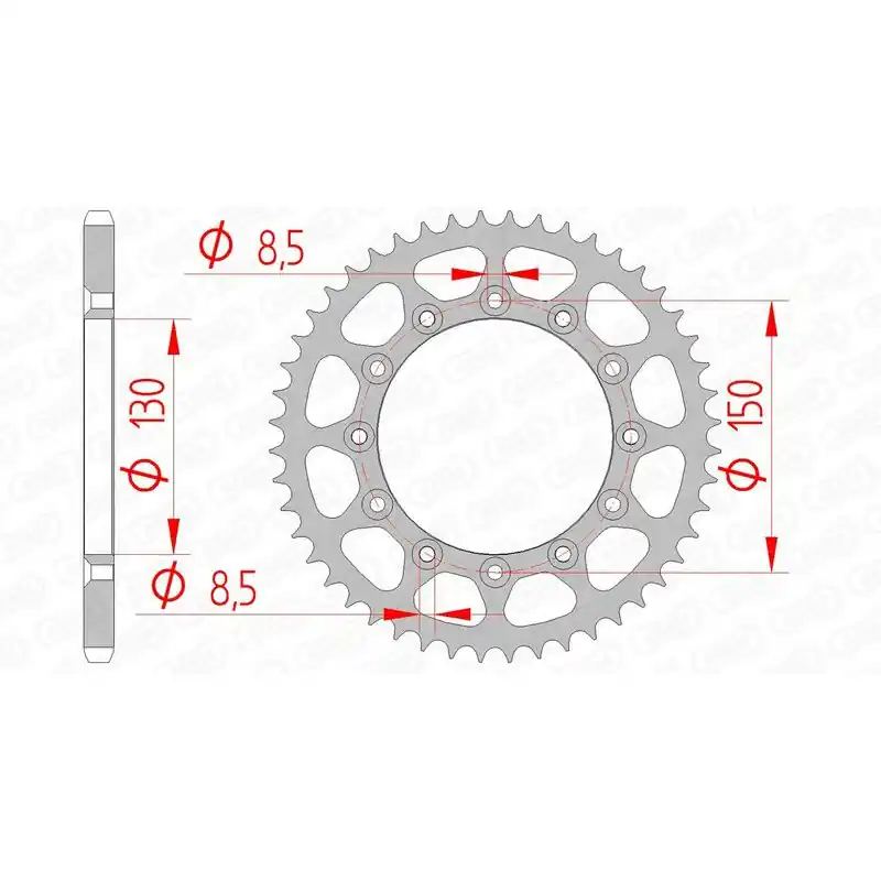 Remise Couronne AFAM acier standard 12323 - 520