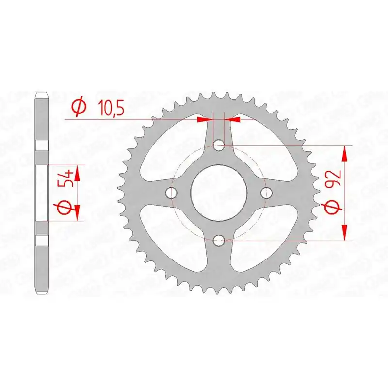 Couronne AFAM acier standard 12115 - 420 Retour Gratuit