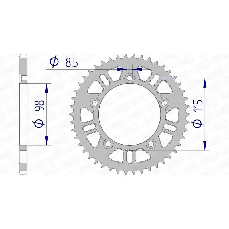 Couronne AFAM aluminium 72101 - 420 Bon Plan