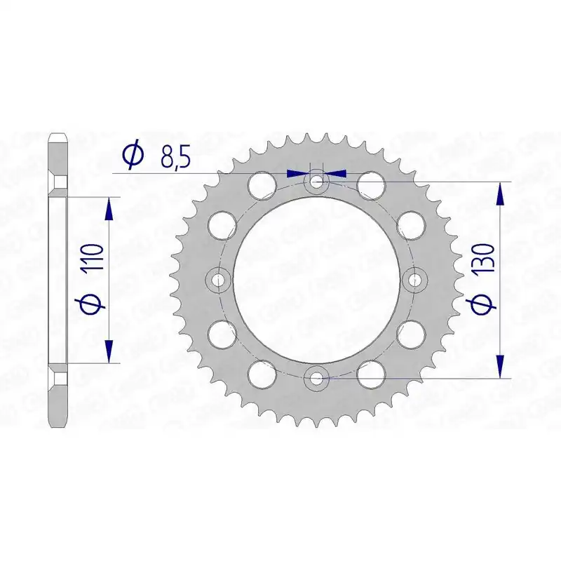 Couronne AFAM aluminium Ultra-Light 11104 - 420 Offre Exclusive