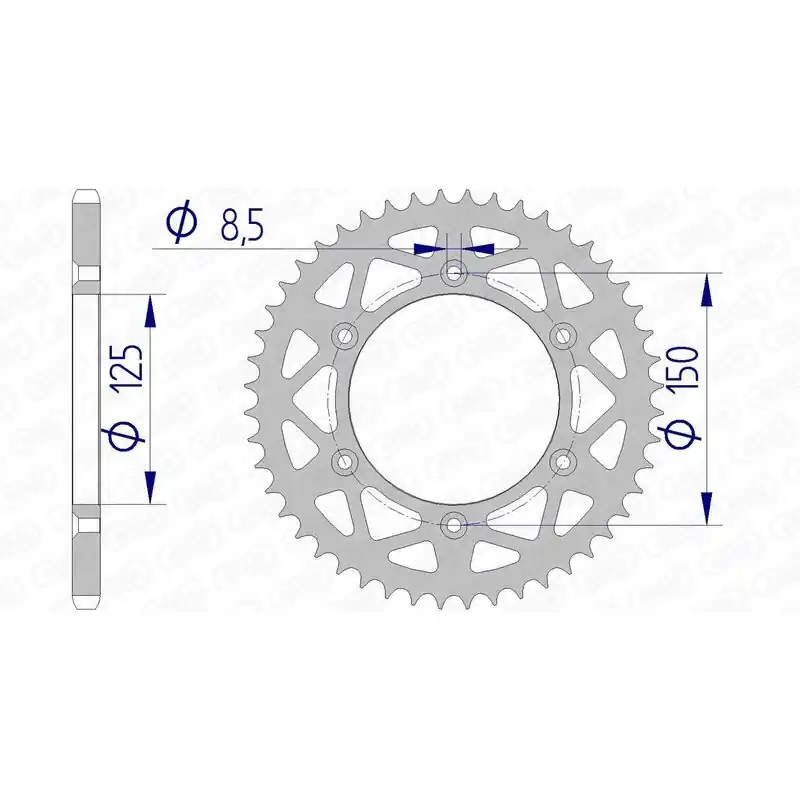 Offre Exclusive Couronne AFAM aluminium 72304 - 520
