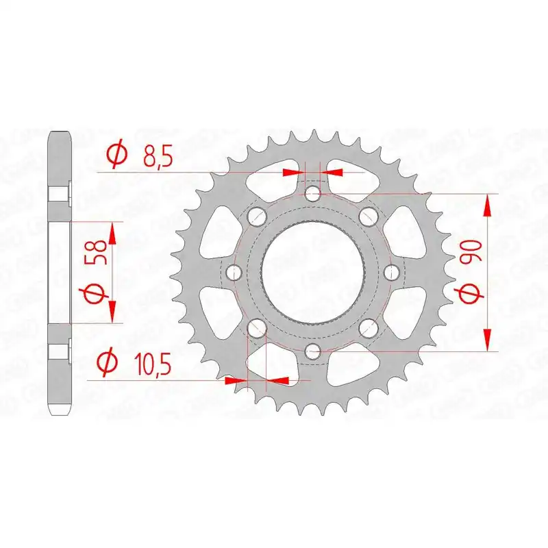 Couronne AFAM acier standard 10201 - 428 Offre Limitée