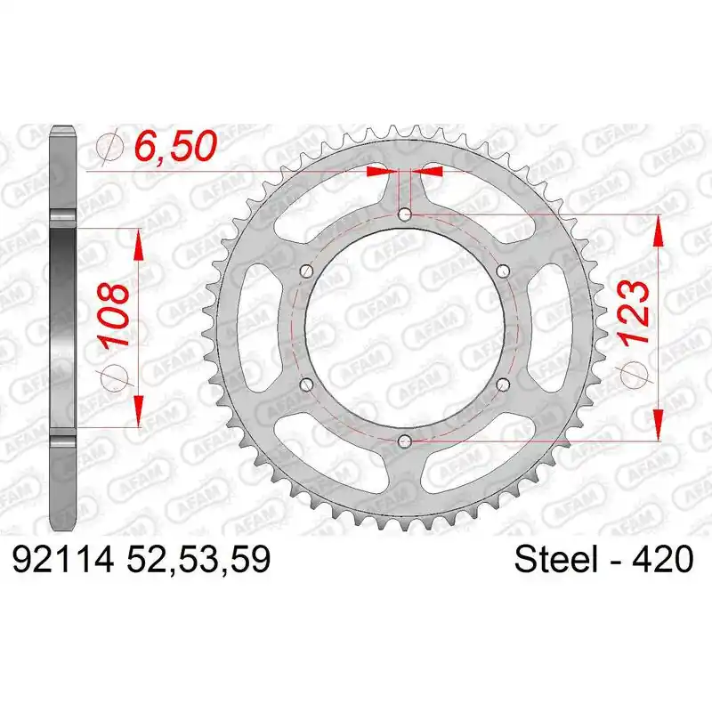 Couronne AFAM acier standard 92114 - 420 Bon Marché