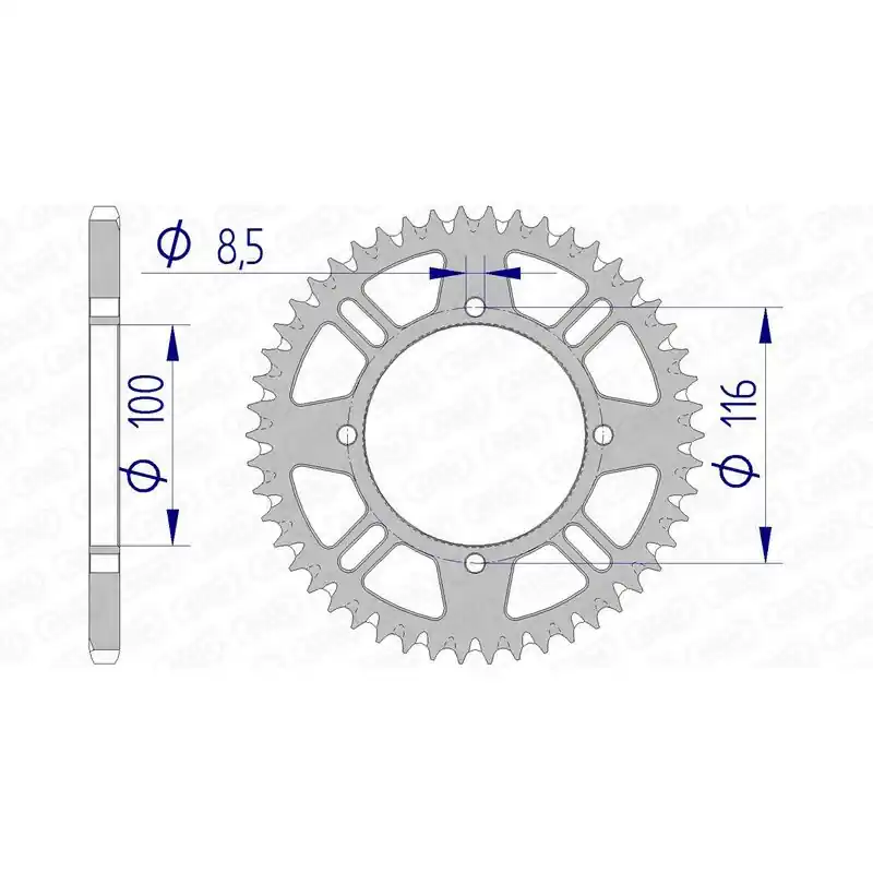 Jusqu'à Épuisement Des Stocks Couronne AFAM aluminium Ultra-Light anti-boue 17104420