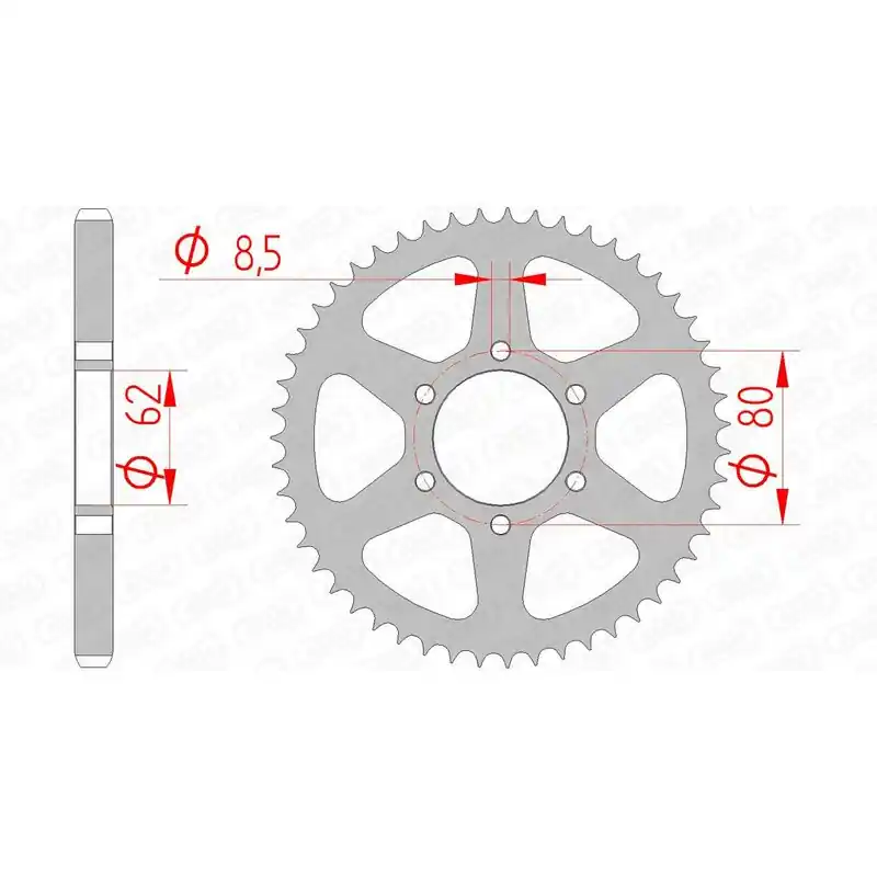 Couronne AFAM acier standard 12208 - 428 Meilleur Choix