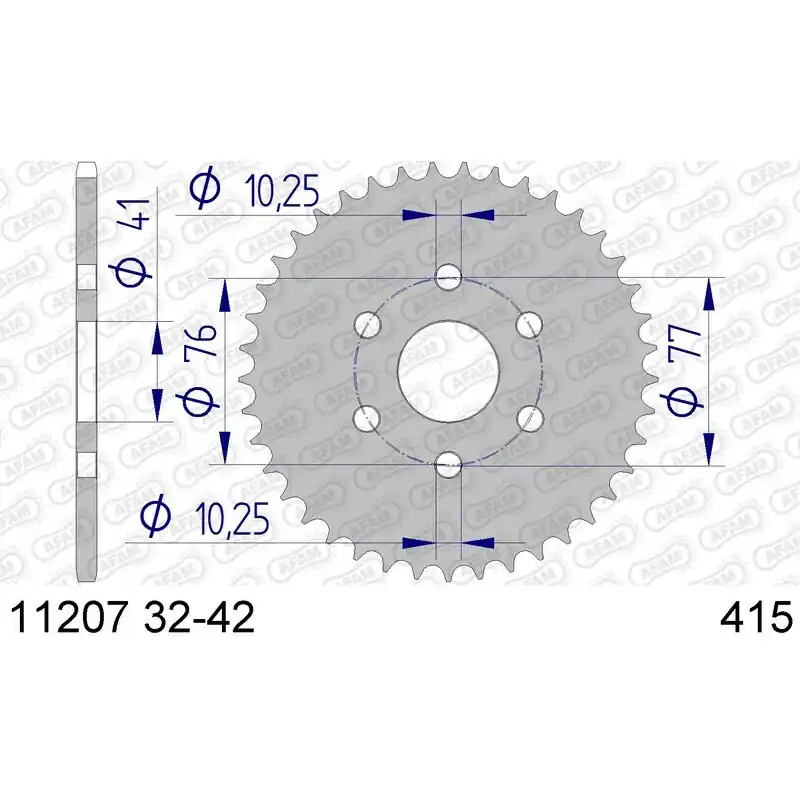 Offre Exclusive Couronne AFAM aluminium Ultra-Light 11207 - 415