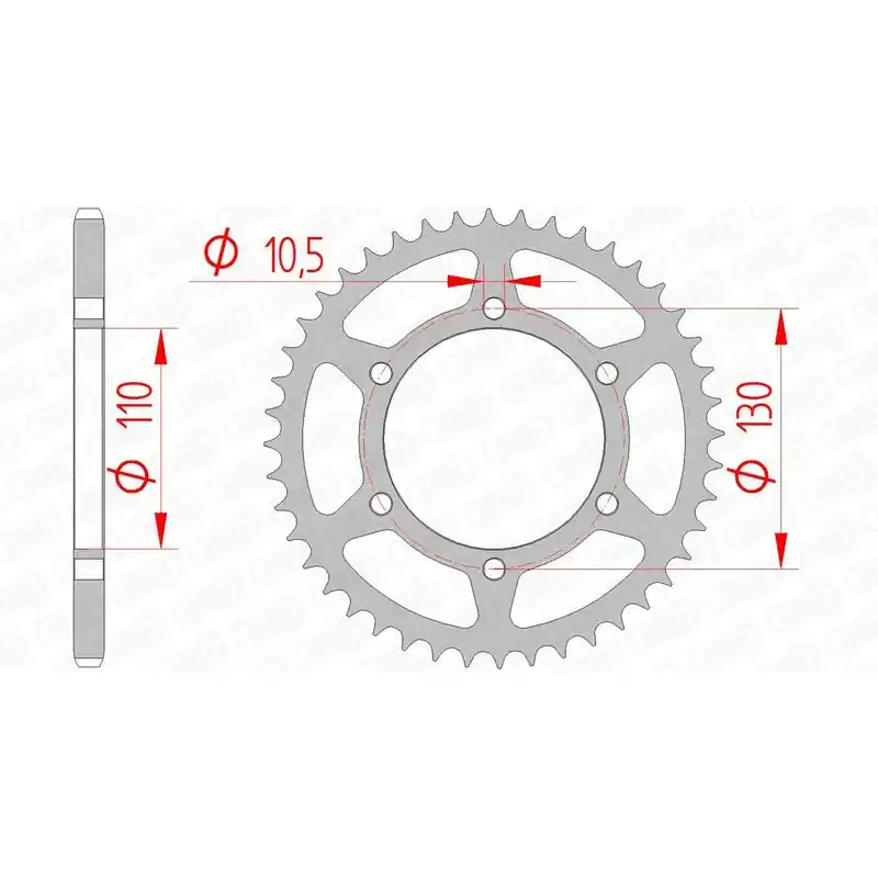 Prix Bas Couronne AFAM acier standard 16500 - 520