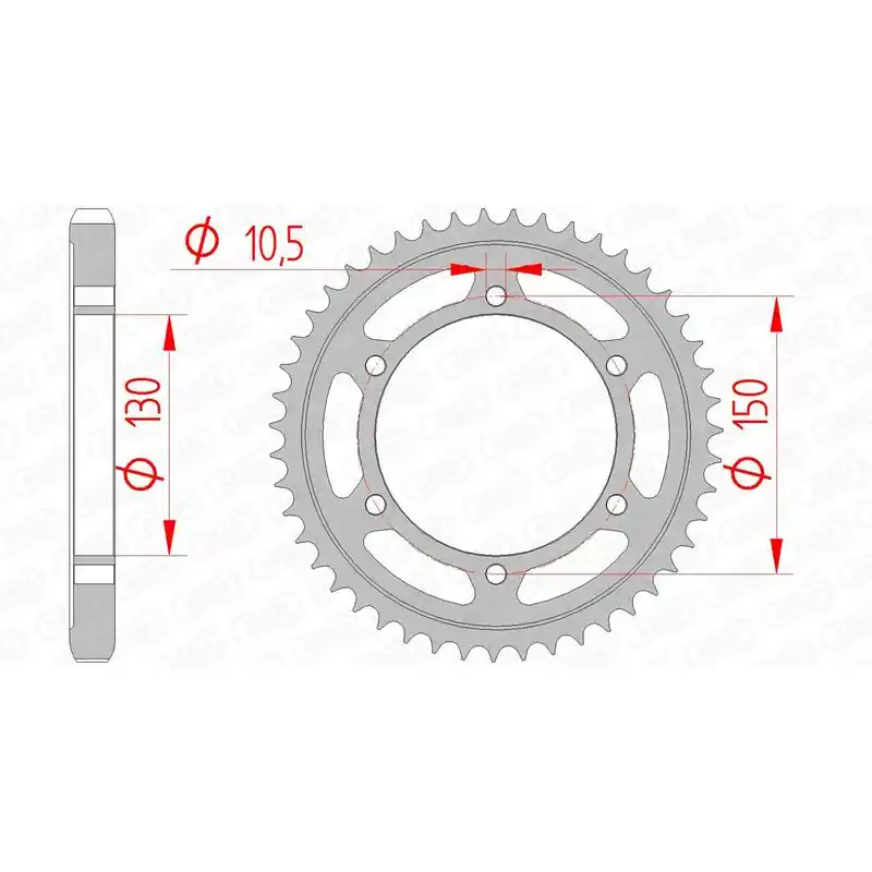 Petit Prix Couronne AFAM acier standard 12801 - 530