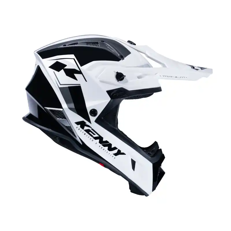 Remise Casque Cross KENNY TITANIUM GRAPHIC Blanc Noir
