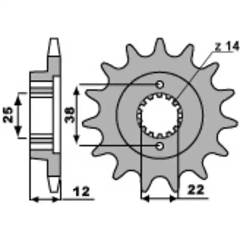 Affaire À Saisir Pignon PBR acier standard 495 - 520