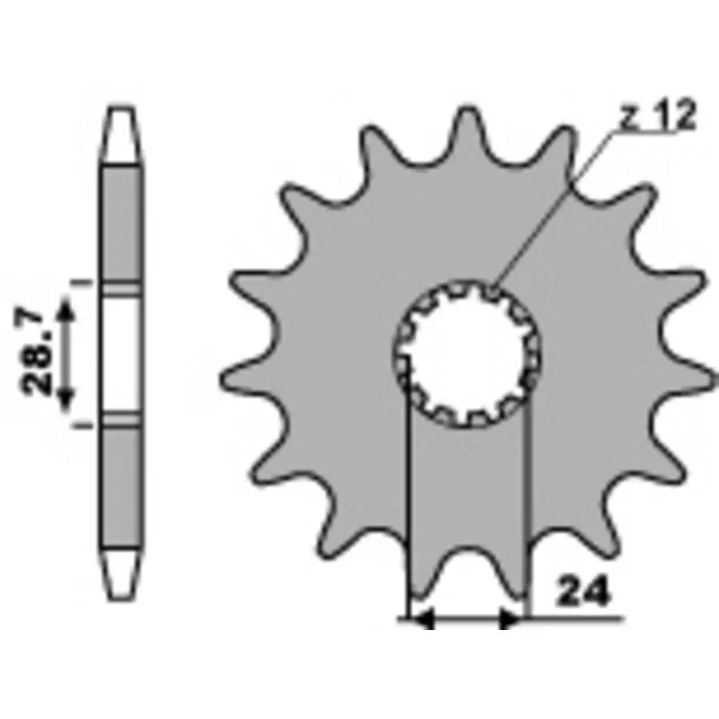 Pignon PBR acier standard 526 – 530 Must-Have