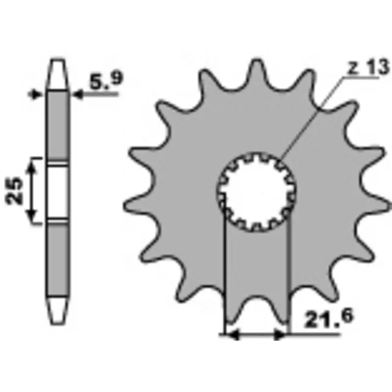 Pignon PBR acier standard 565 - 520 Expédition Rapide