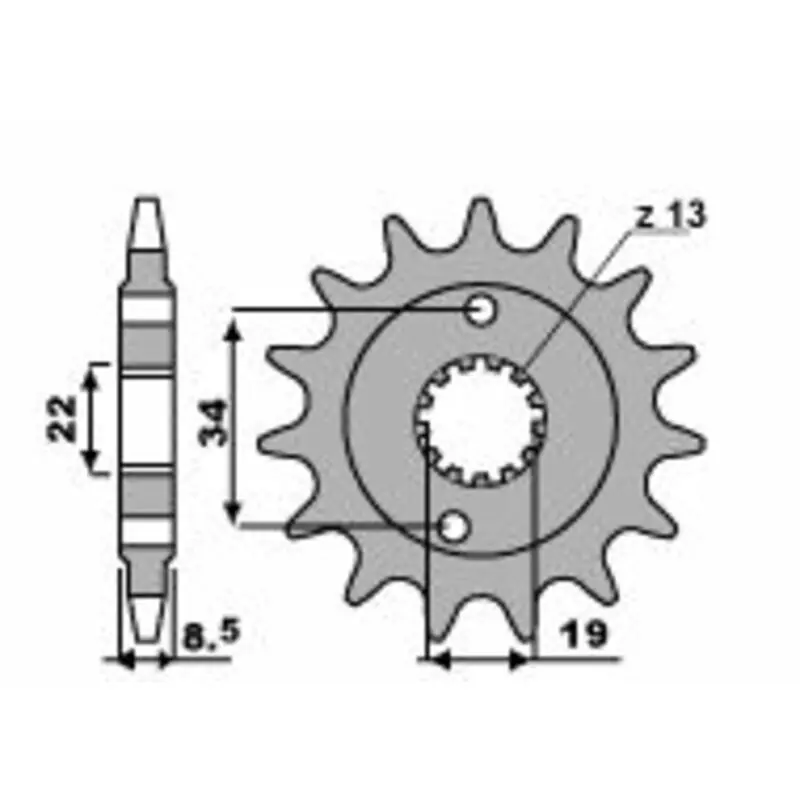 Pignon PBR acier standard 2276 - 520 Certifié