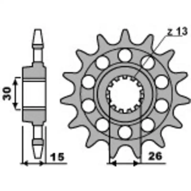 Réduction Pignon PBR Racing acier standard 2199 - 520