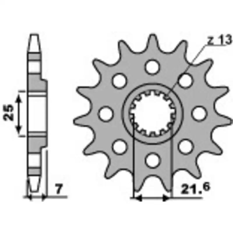 Pignon PBR Racing acier standard 2167 – 520 Nouveauté