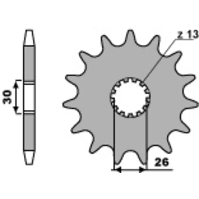Pignon PBR acier standard 2090 - 530 Quantité Limitée
