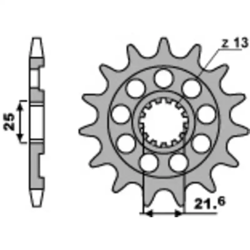 Pignon PBR acier standard 2141 - 520 Usine Directe