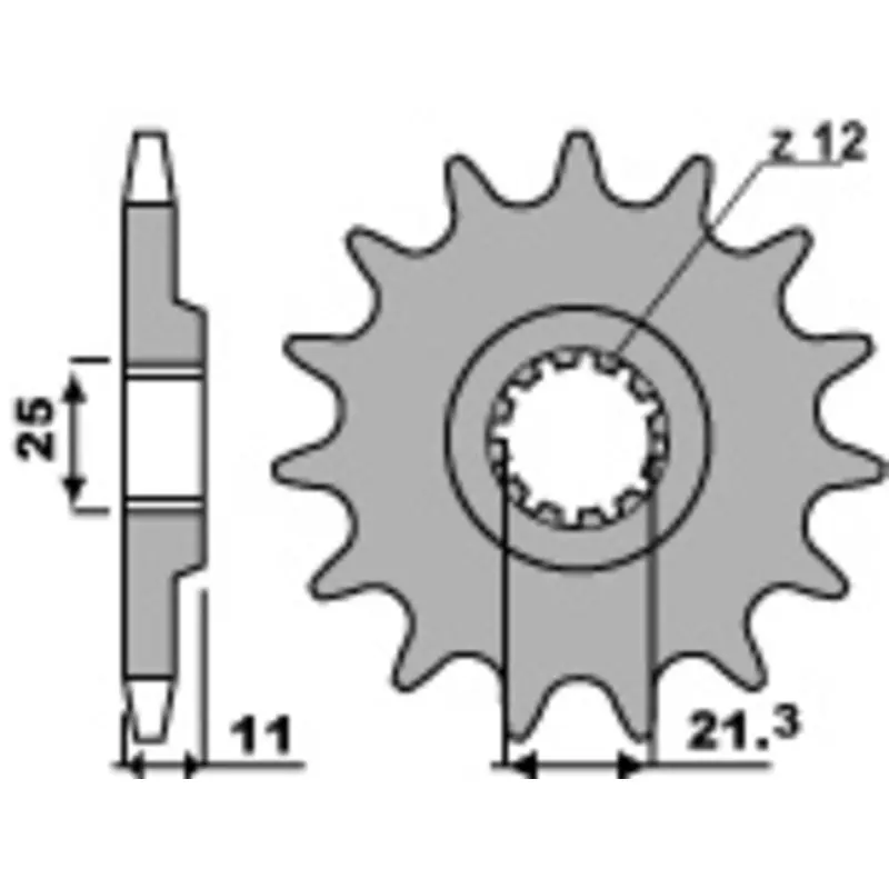 Pignon PBR acier standard 727 - 520 Commande En Gros