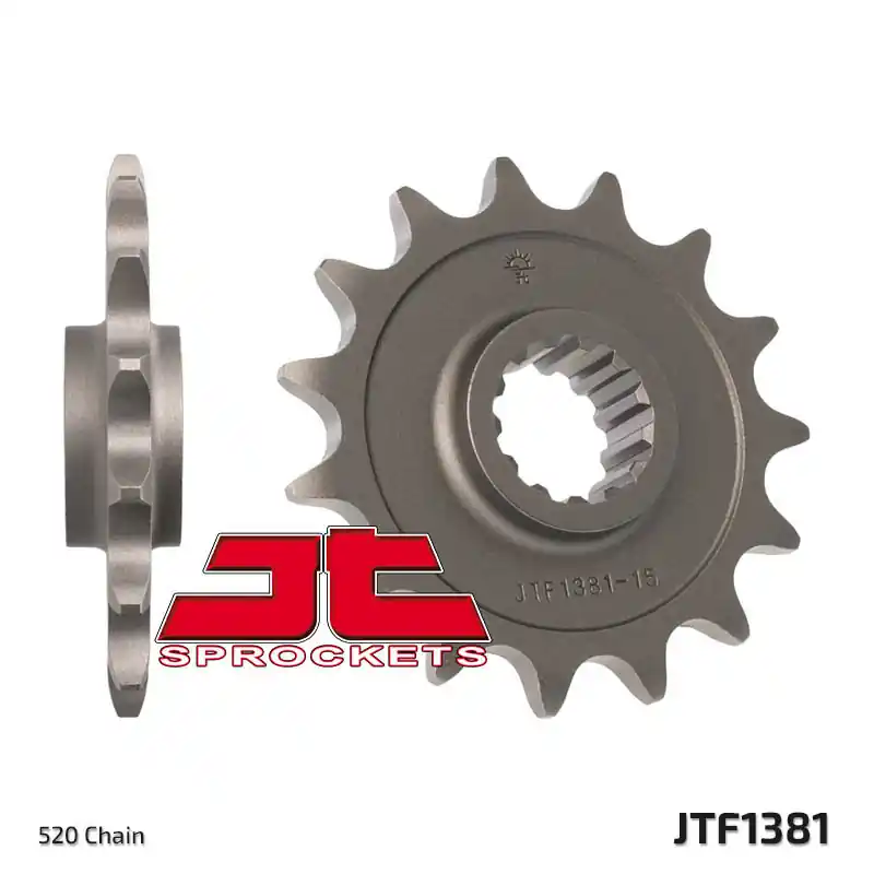 Pignon JT SPROCKETS acier standard 1381 – 520 Réduction