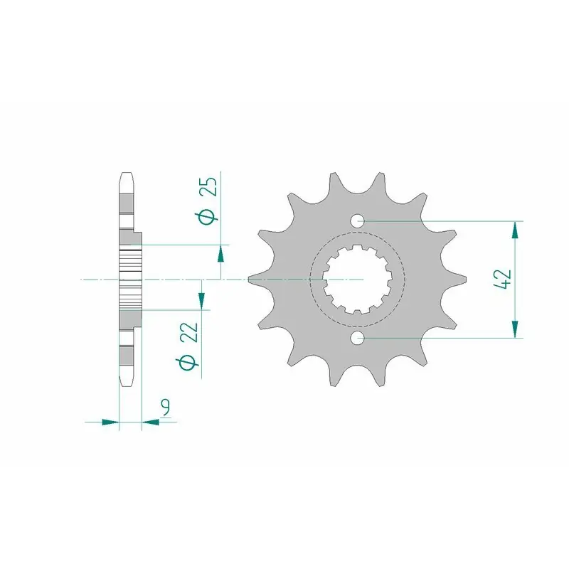 Pignon AFAM acier standard 24502 - 520 Vente Directe