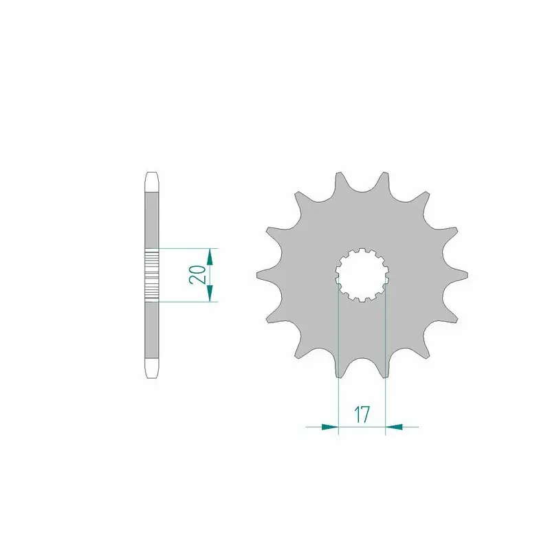 Pignon AFAM acier standard 21203 - 520 Livraison Express